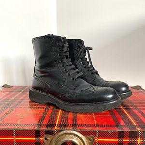 Prada combat boots